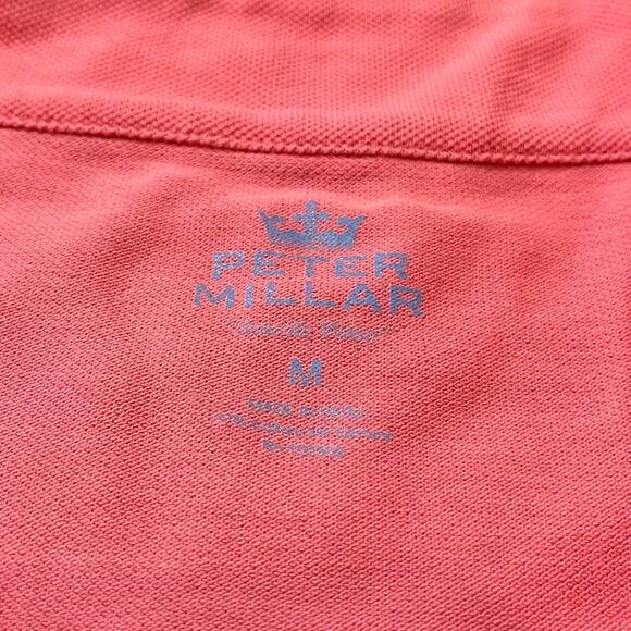Peter Millar Seaside Wash‎ Pique 1/4 Zip Performance Pullover Men's Size Medium - Picture 4 of 10
